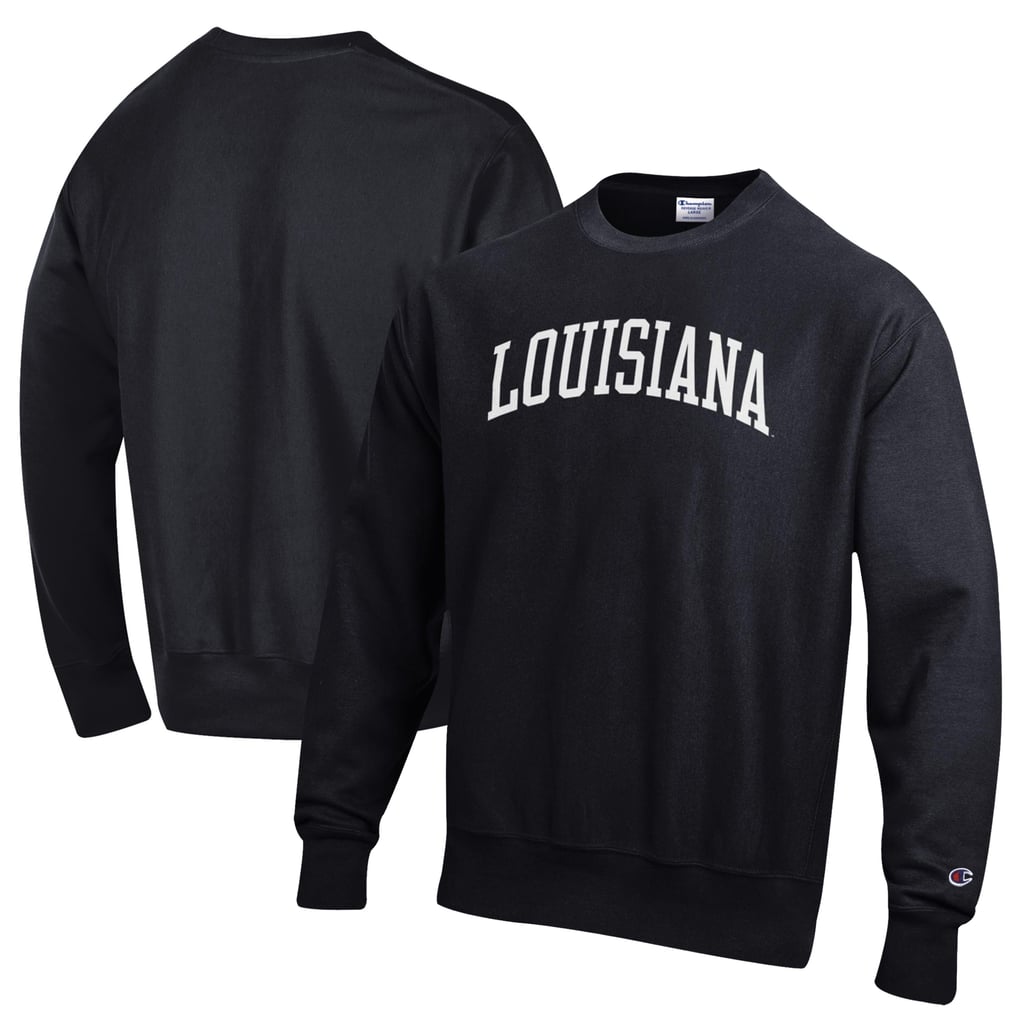 Louisiana Ragin' Cajuns Champion Reverse Weave Pullover Sweatshirt - Black