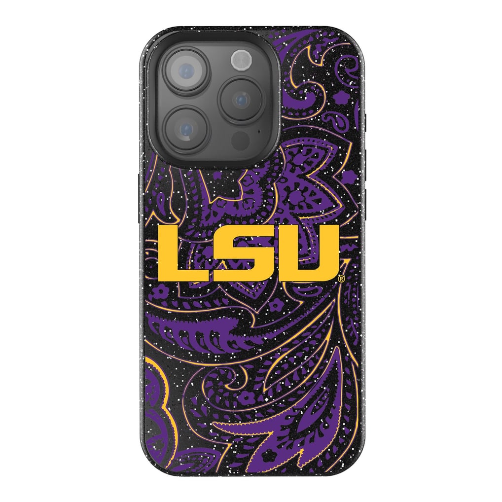 LSU Tigers Keyscaper Paisley Bling iPhone Case