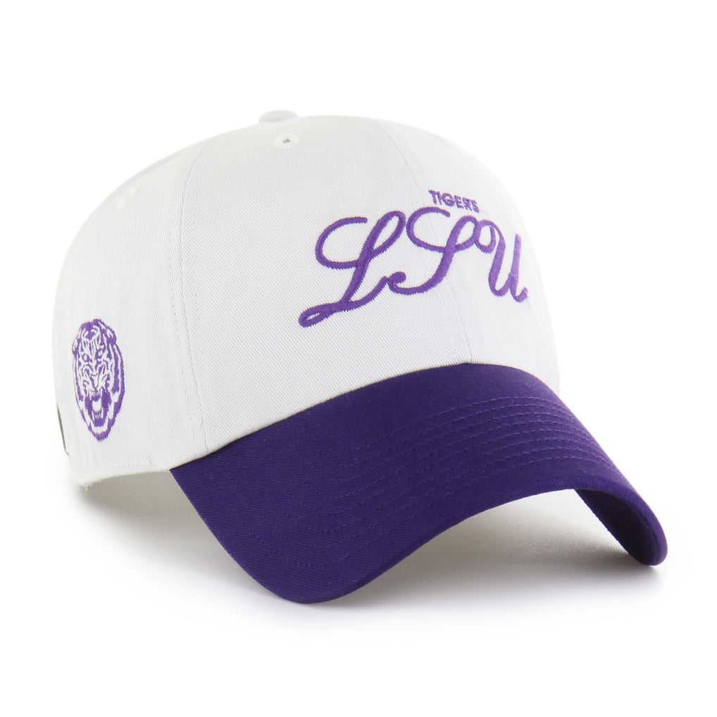 LSU Tigers '47 Contemporary Basics Foundation Clean Up Adjustable Hat - White