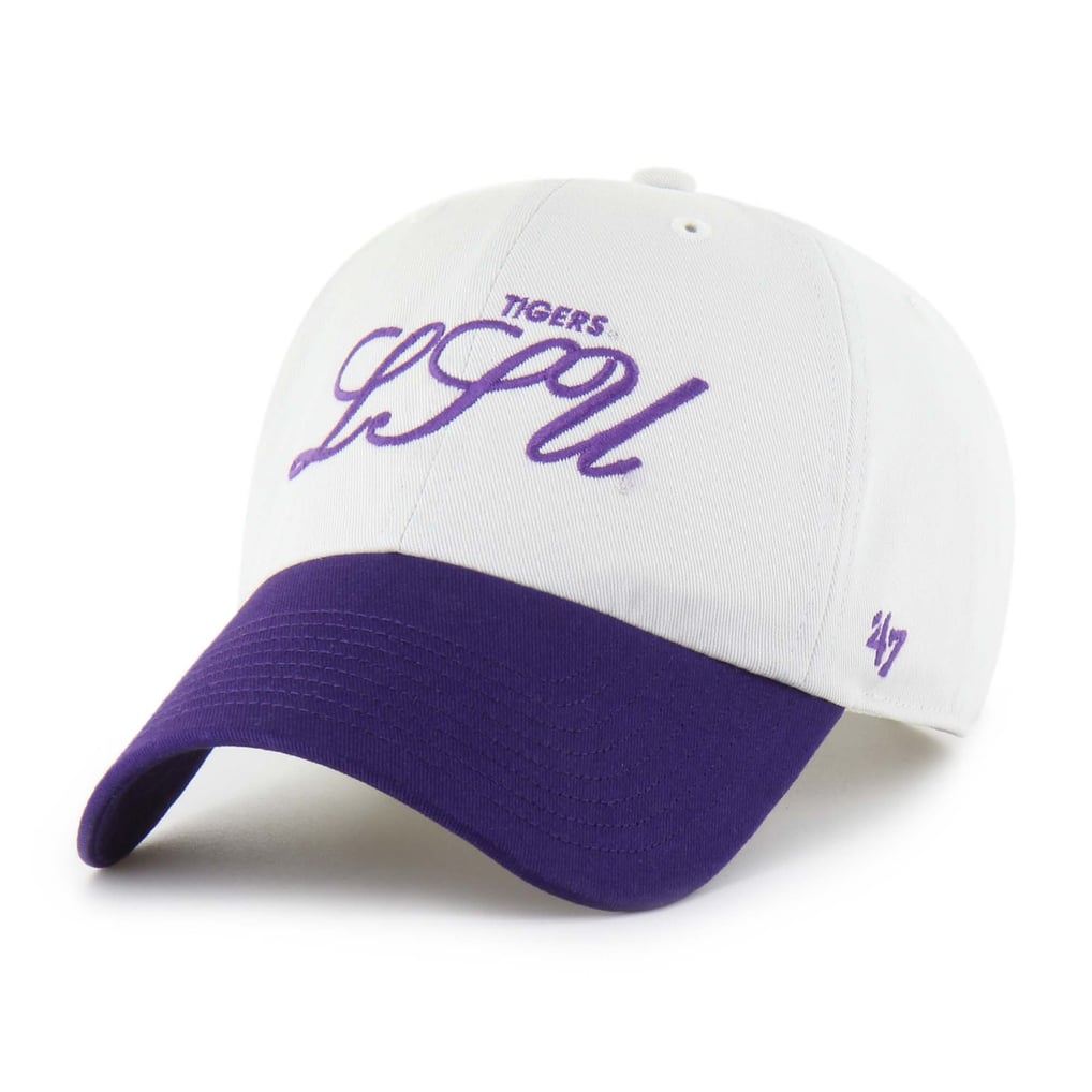 LSU Tigers '47 Contemporary Basics Foundation Clean Up Adjustable Hat - White