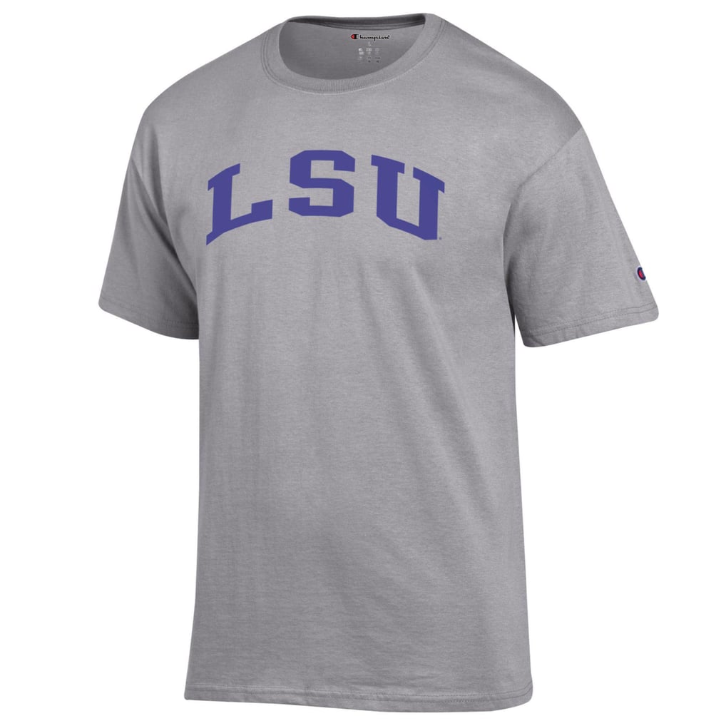  LSU Tigers Champion Basic Arch T-Shirt - Heather Gray
