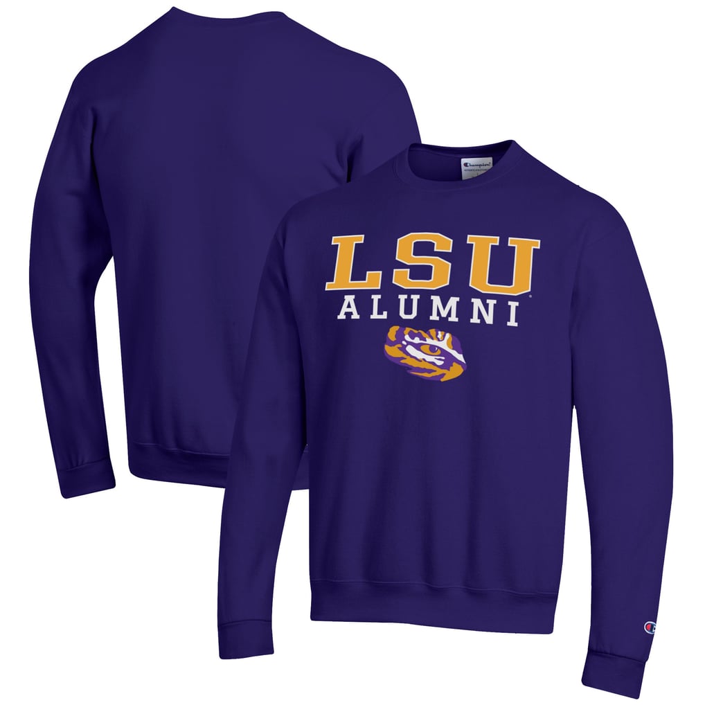  LSU Tigers Champion Alumni Logo Pullover Sweatshirt - Purple