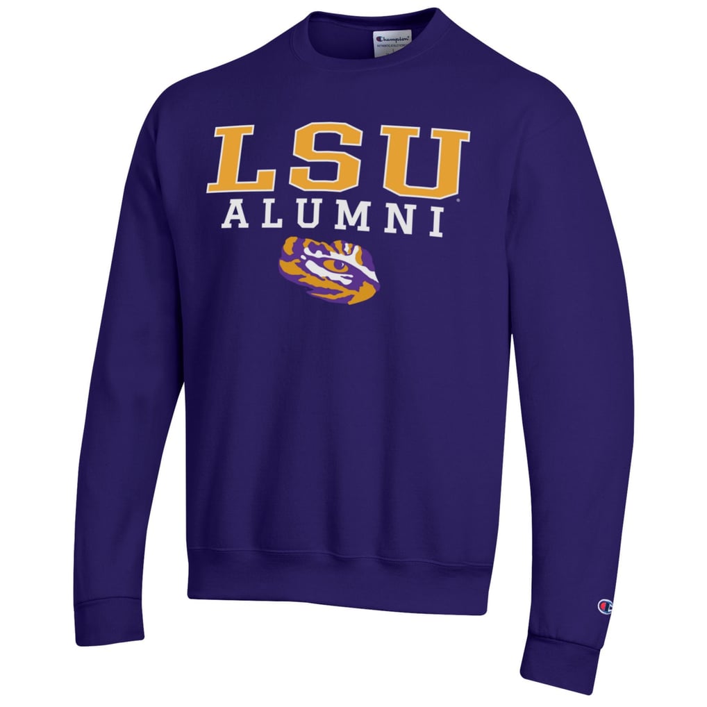  LSU Tigers Champion Alumni Logo Pullover Sweatshirt - Purple