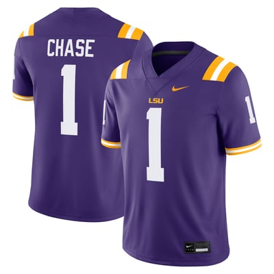 Ja'Marr Chase LSU Tigers Nike Alumni Game Jersey - Purple