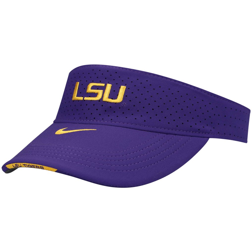 LSU Tigers Nike 2021 Sideline Performance Visor - Purple