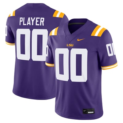 LSU Tigers Nike NIL Pick-A-Player Game Jersey - Purple