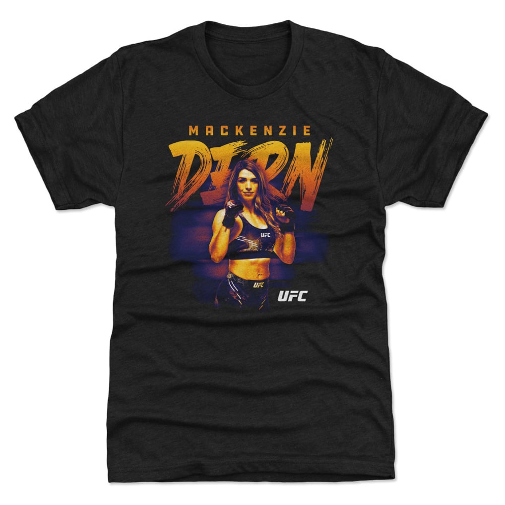 Mackenzie Dern 500 Level Bitmap Premium Tri-Blend T-Shirt - Heather Black