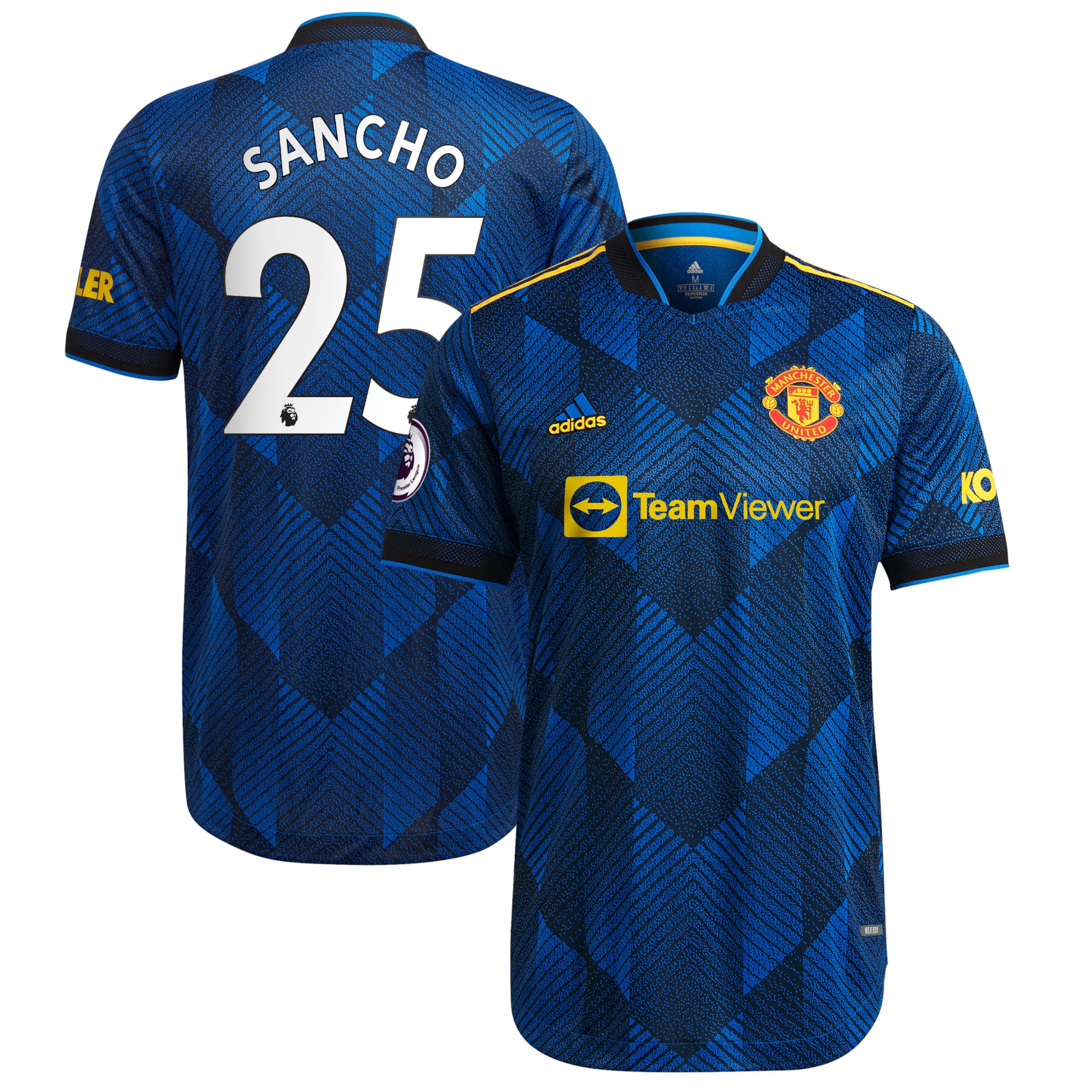 マンチェスター・ユナイテッド SANCHO 25 21/22 Jadon Sancho Manchester United adidas 2021/22 Third Authentic