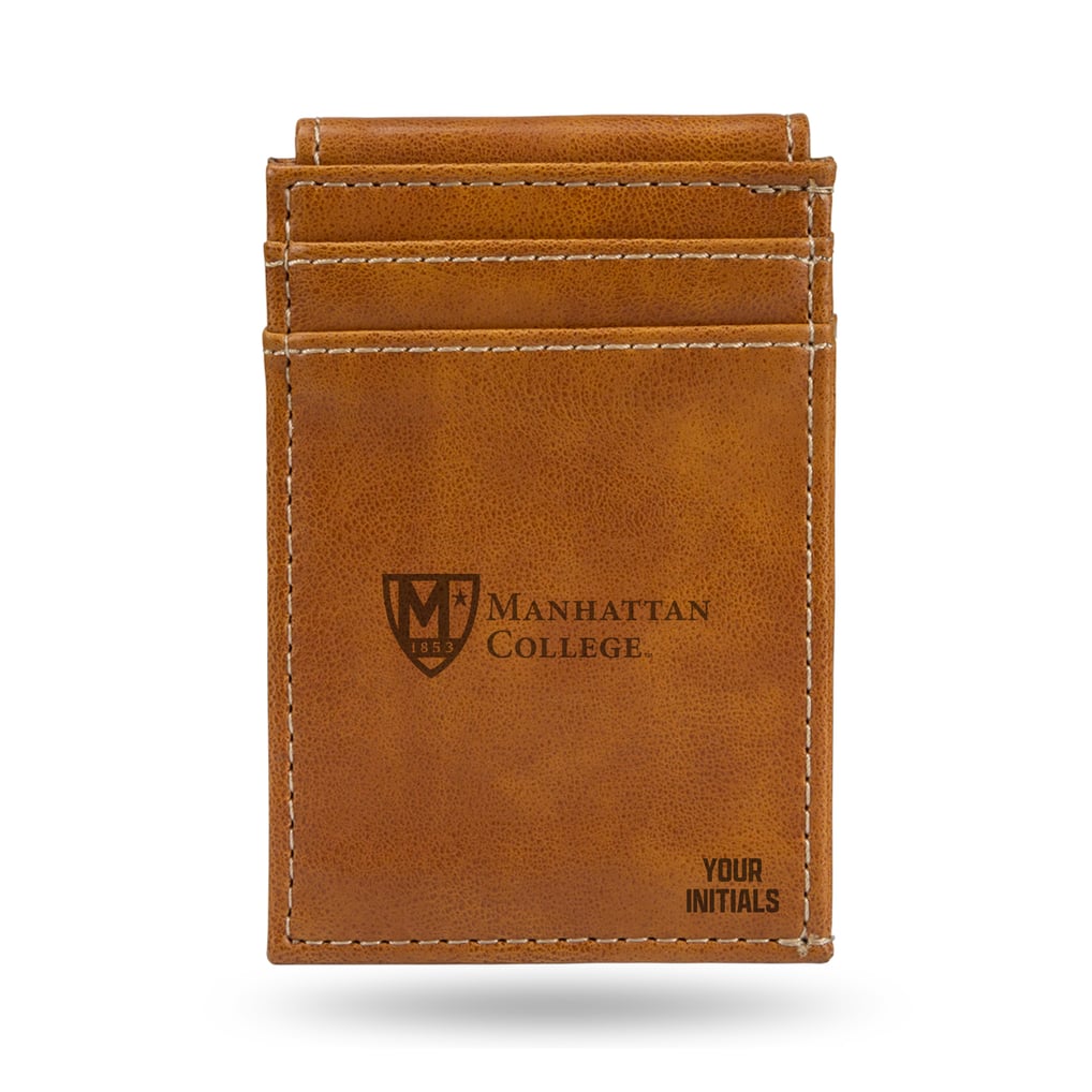 Manhattan Jaspers Personalized Front Pocket Wallet - Brown