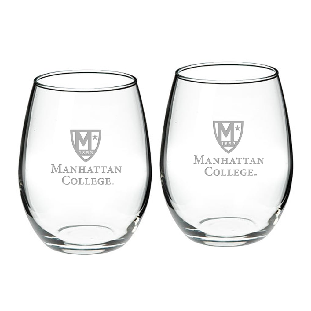 Manhattan Jaspers 21oz. 2-Piece Stemless Wine Glass Set