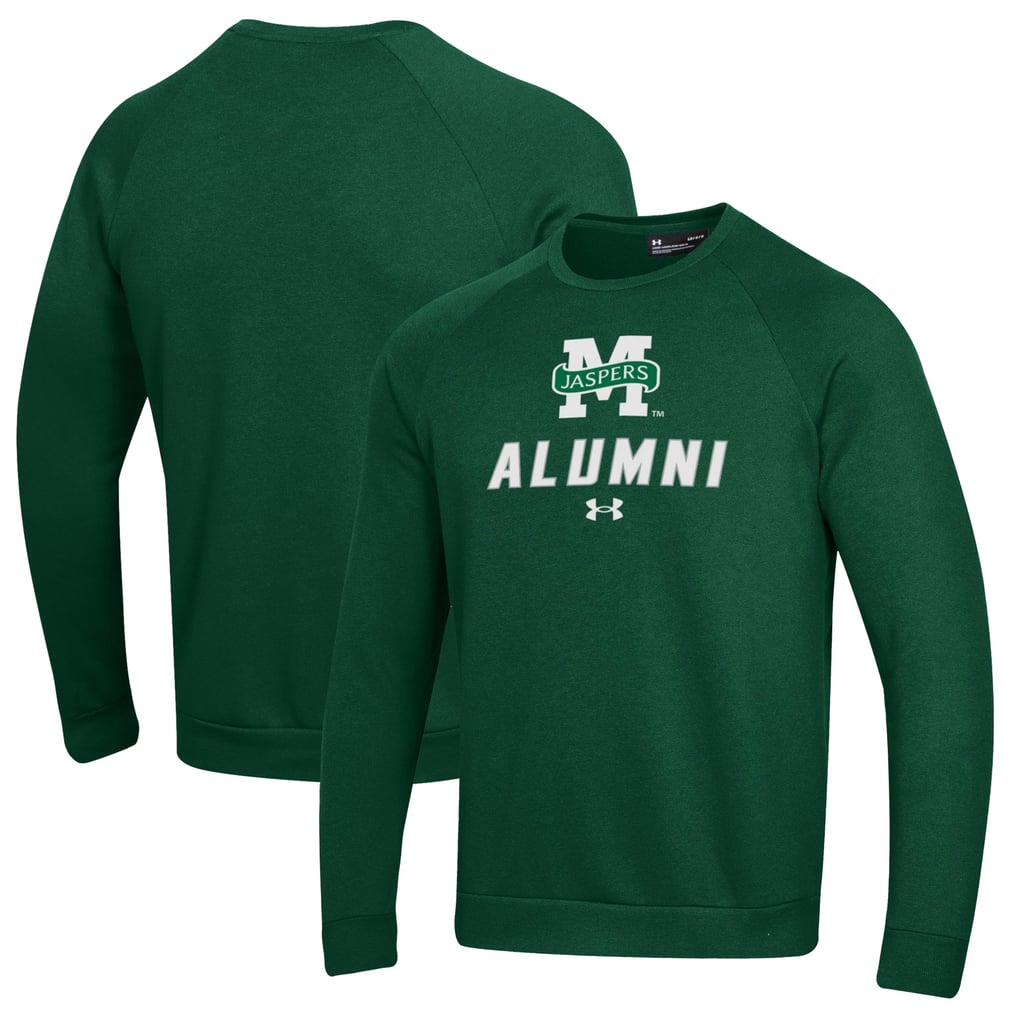 Manhattan Jaspers Under Armour Alumni Rival Fleece Pullover Sweatshirt - Green