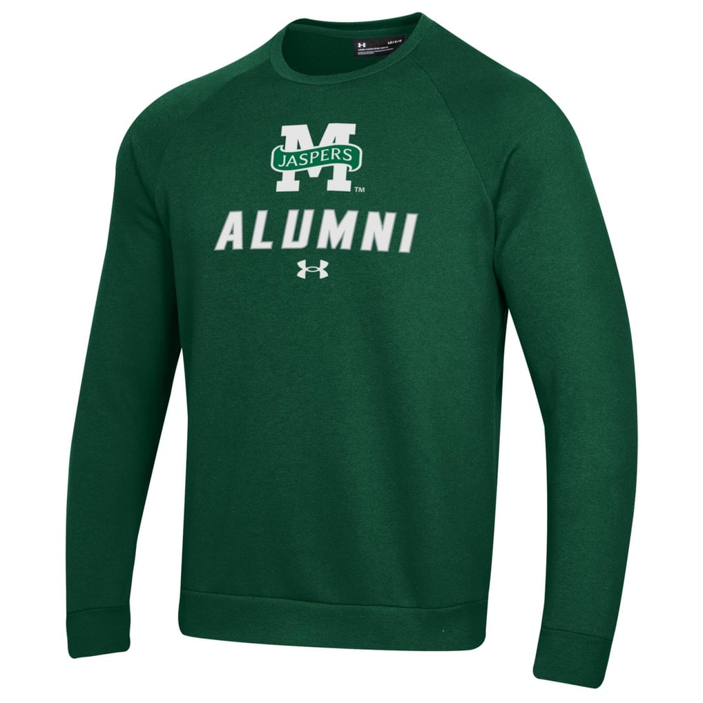 Manhattan Jaspers Under Armour Alumni Rival Fleece Pullover Sweatshirt - Green