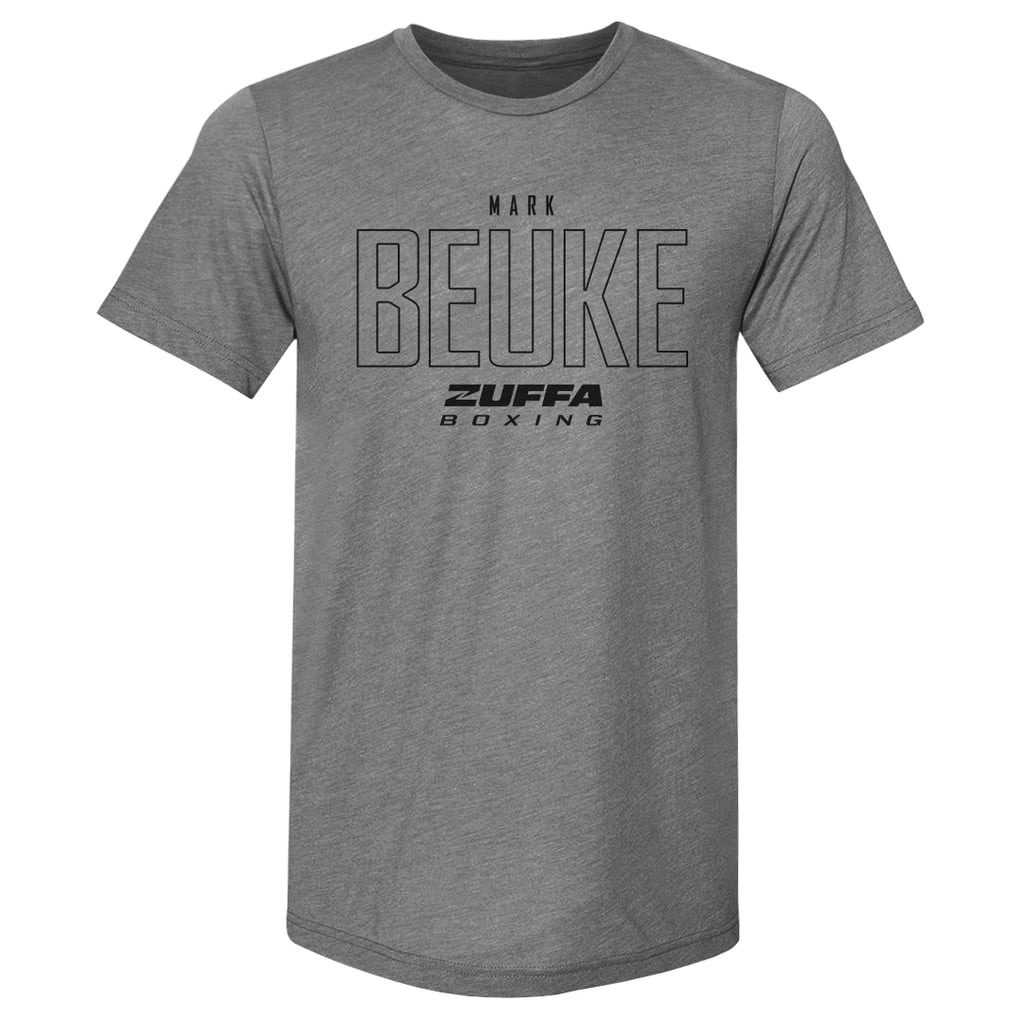  Mark Beuke 500 Level Zuffa Boxing Premium Tri-Blend T-Shirt - Gray