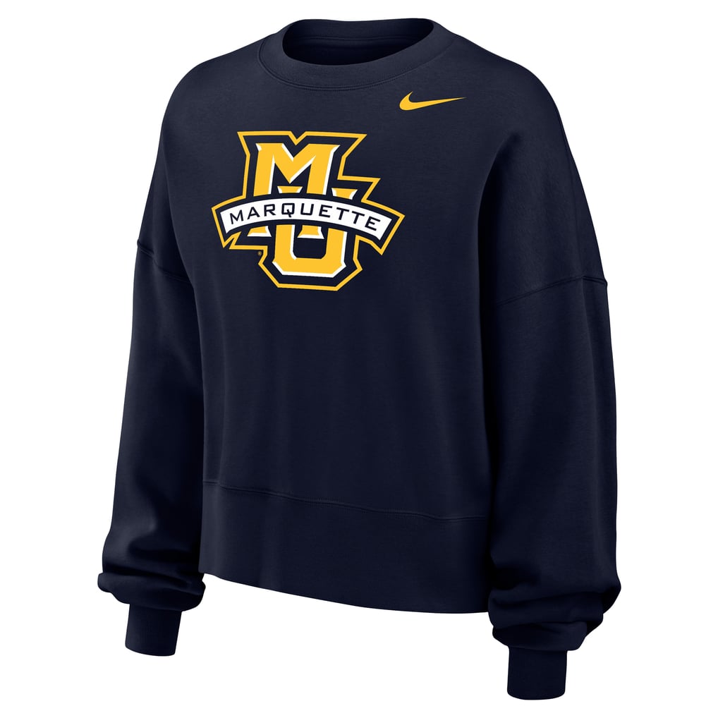 Marquette Golden Eagles Nike Women's Phoenix Fleece Pullover Sweatshirt - Navy

