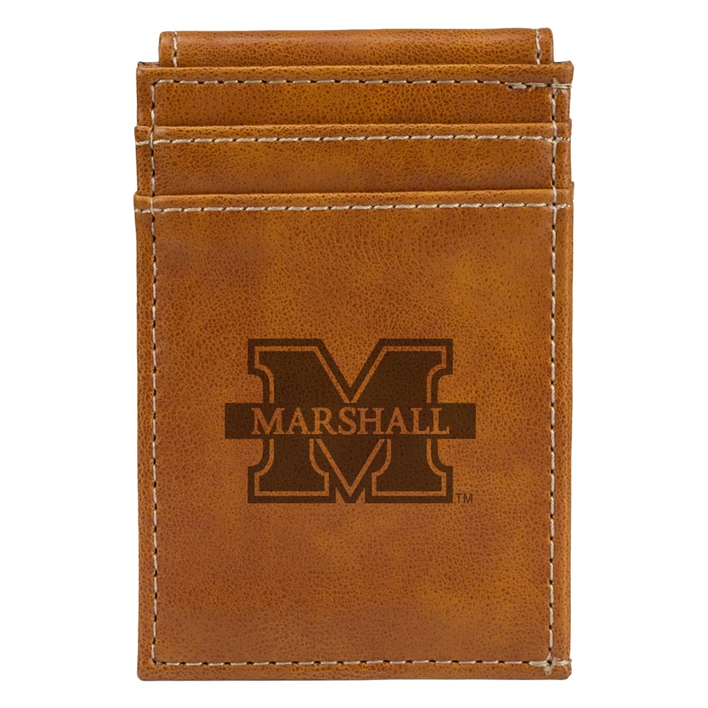 Marshall Thundering Herd Front Pocket Wallet - Brown