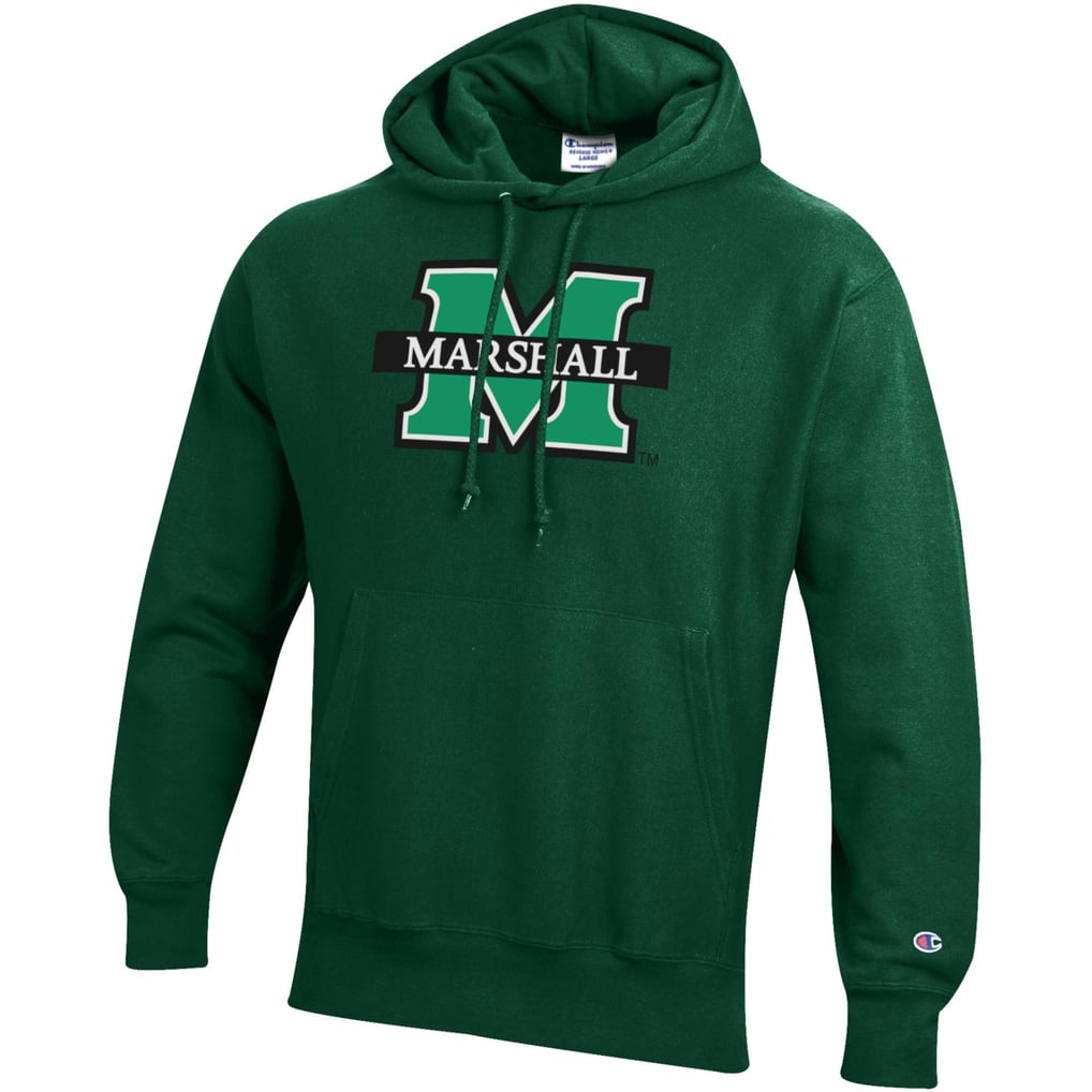 Marshall Thundering Herd Champion Reverse Weave Fleece Pullover Hoodie - Green