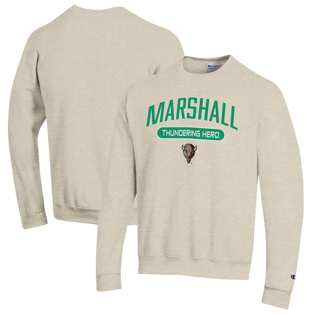 Marshall Thundering Herd Champion Eco Powerblend Crewneck Sweatshirt - Heathered Oatmeal
