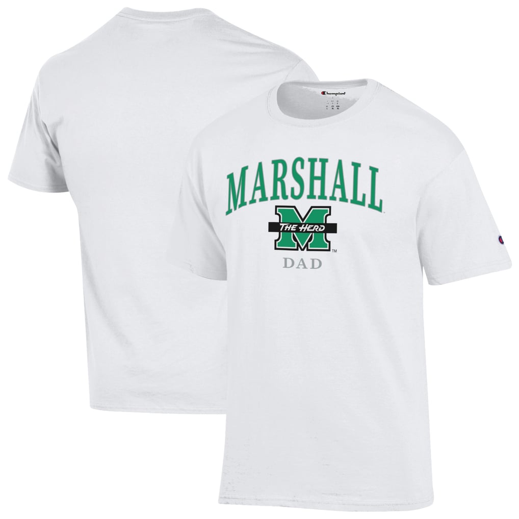  Marshall Thundering Herd Champion Arch Dad Jersey T-Shirt - White