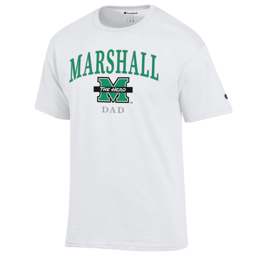  Marshall Thundering Herd Champion Arch Dad Jersey T-Shirt - White