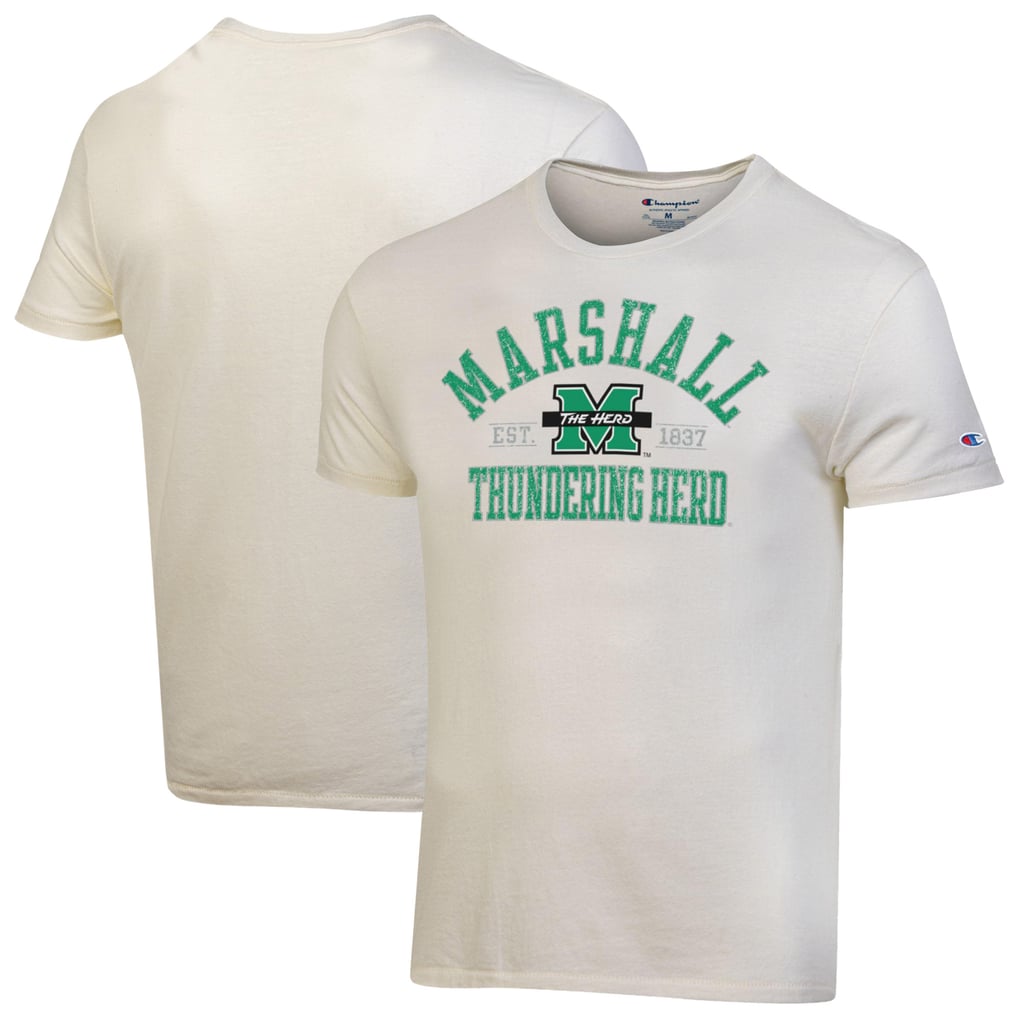 Marshall Thundering Herd Champion Ultimate Triblend T-Shirt - White