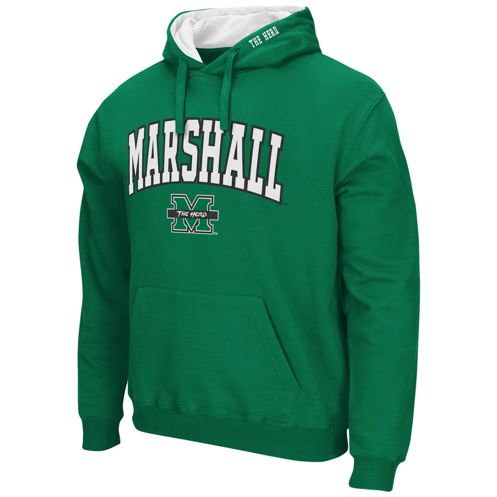 Marshall Thundering Herd Colosseum Arch & Logo 3.0 Pullover Hoodie - Kelly Green