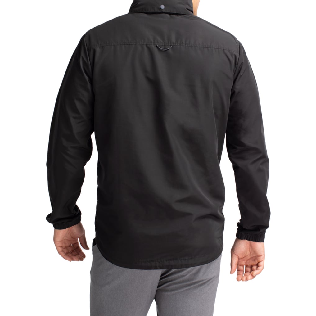 Marshall Thundering Herd Cutter & Buck Charter Eco Recycled Full-Zip Jacket - Black