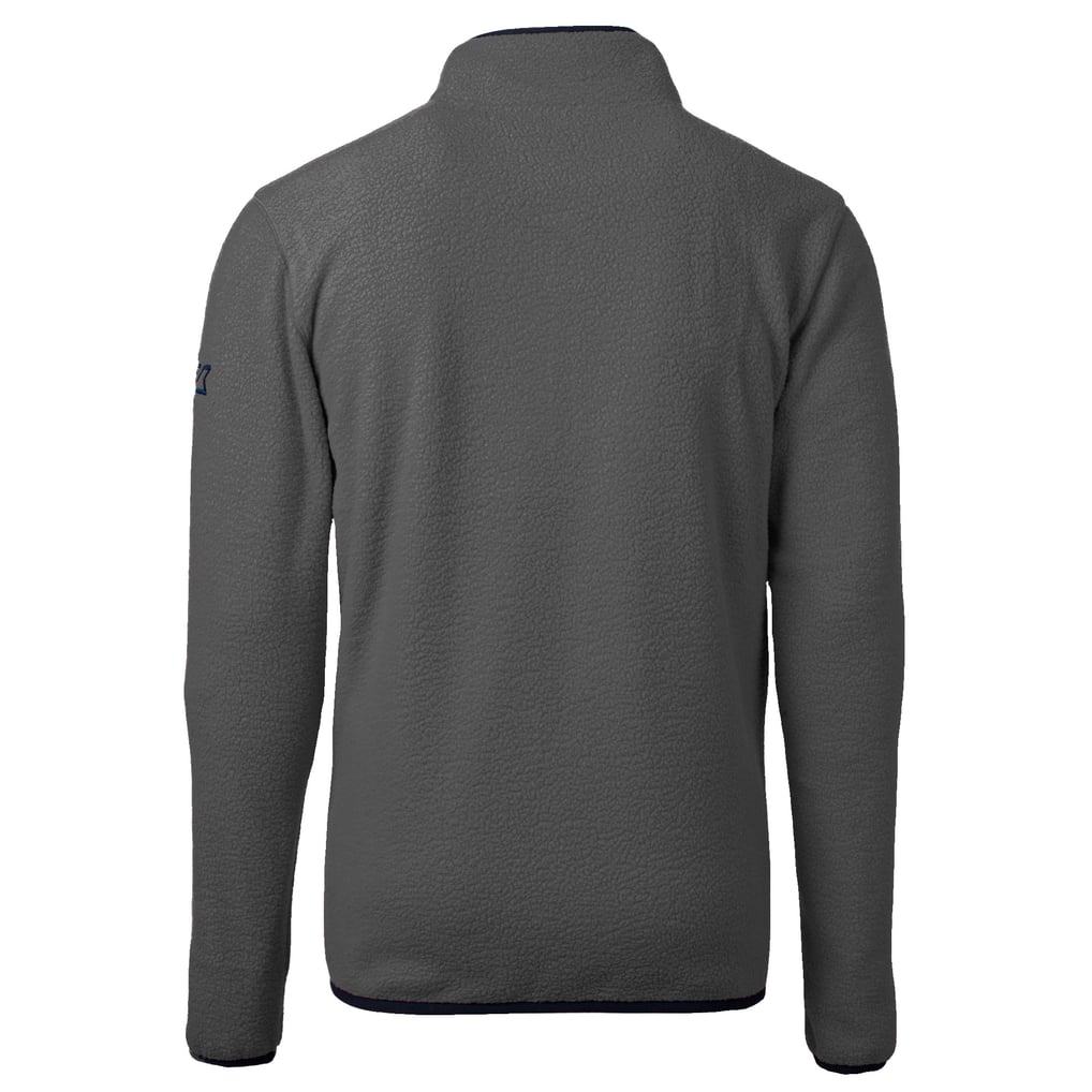 Marshall Thundering Herd Cutter & Buck Cascade Eco Sherpa Fleece Quarter-Zip Pullover Jacket - Gray