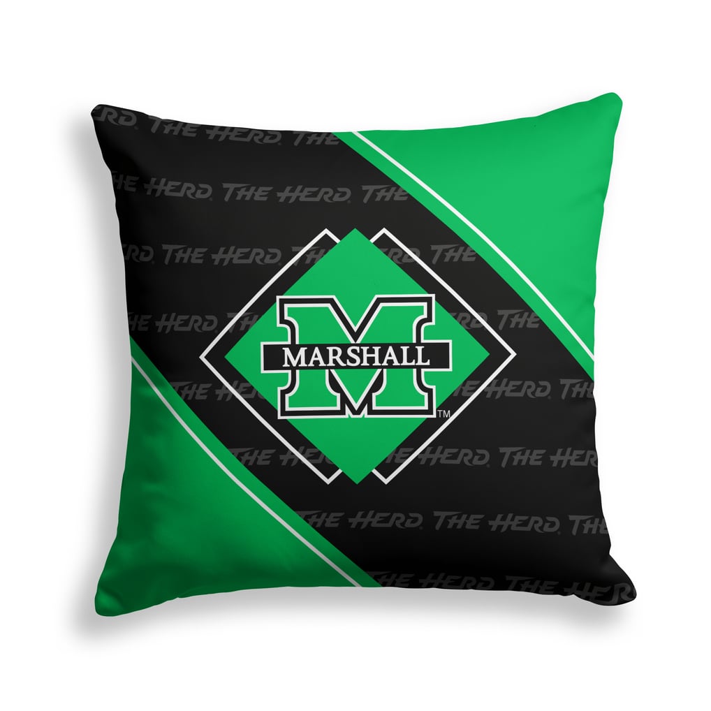 Marshall Thundering Herd Pegasus 18" x 18" Diamond Boxed Decor Pillow