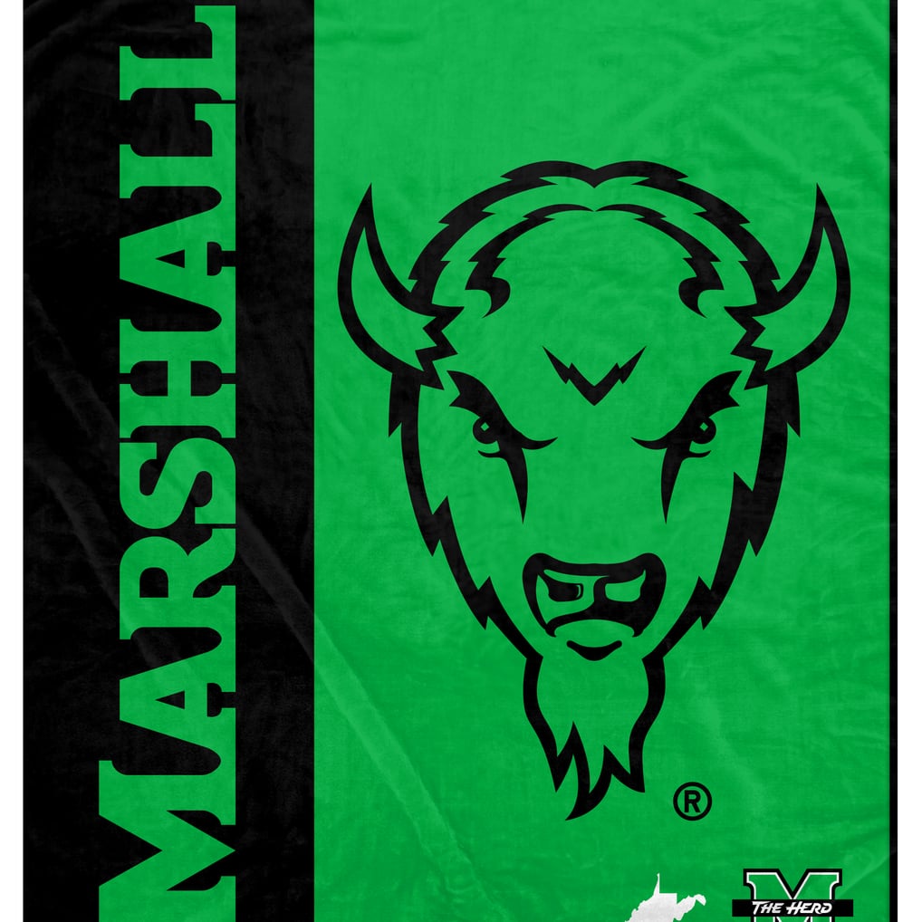 Marshall Thundering Herd Pegasus 50" x 60" Endzone Ultra Soft Throw Blanket