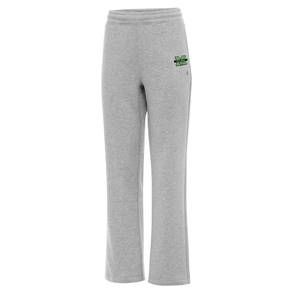  Marshall Thundering Herd Antigua Women's Victory Sweatpants - Heather Gray