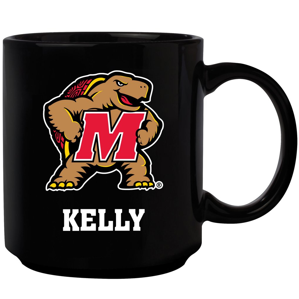 Maryland Terrapins 11oz. Personalized Mug - Black