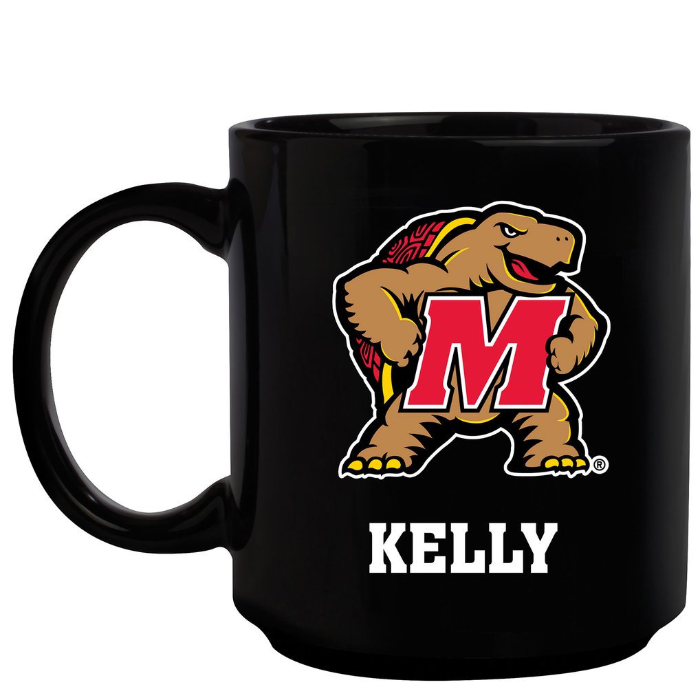 Maryland Terrapins 11oz. Personalized Mug - Black