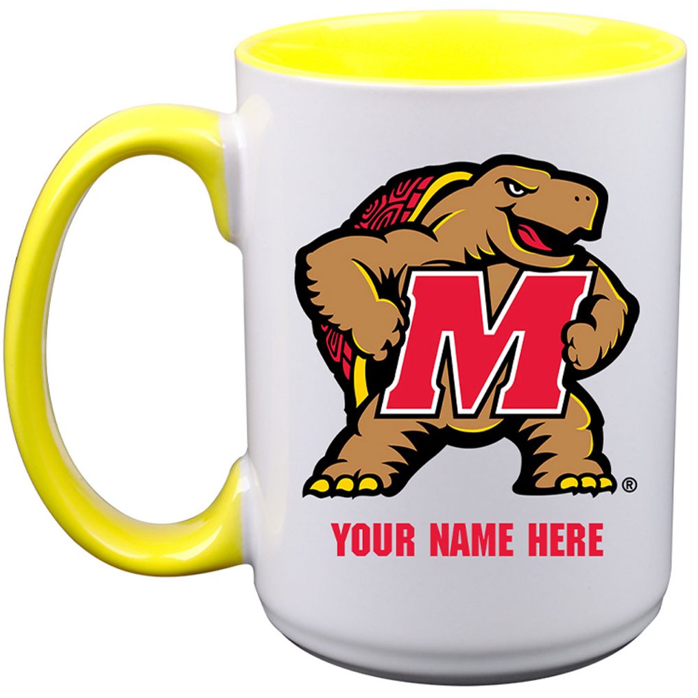 Maryland Terrapins 15oz. Personalized Ceramic Mug
