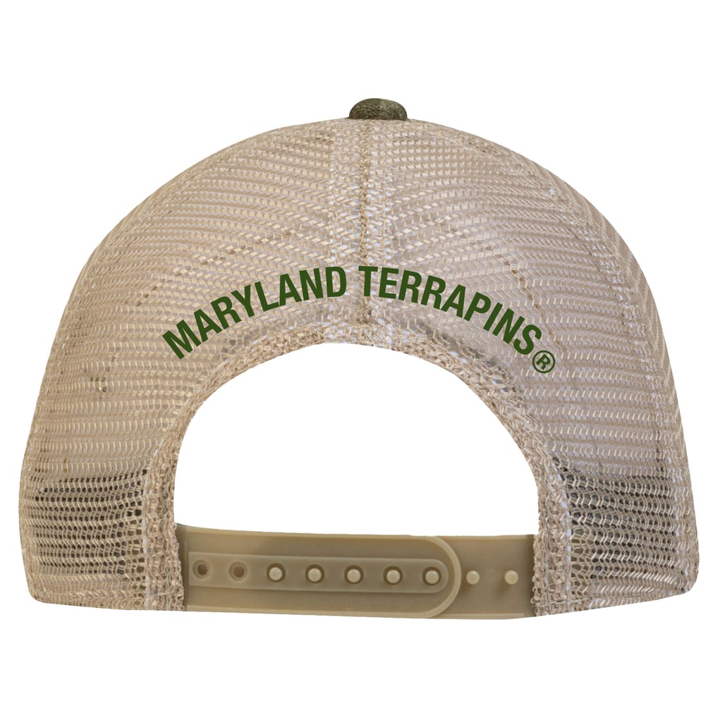 Maryland Terrapins Under Armour Sideline Blitzing Trucker Performance Adjustable Hat - Camo