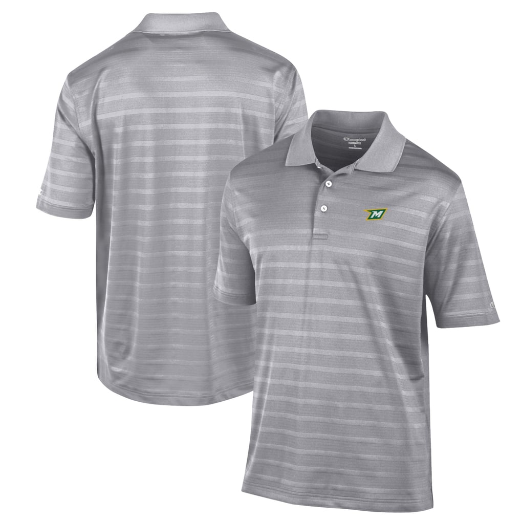 McDaniel Green Terror Champion Textured Solid Polo - Gray