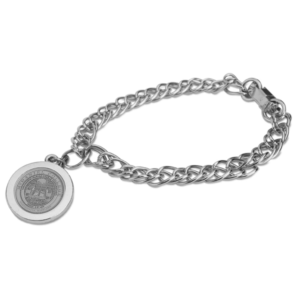 McDaniel Green Terror Team Charm Bracelet - Silver