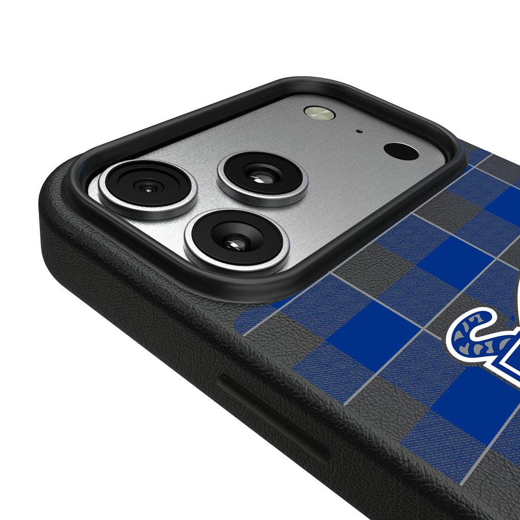 Memphis Tigers Keyscaper Plaid Magnetic Bump iPhone Case