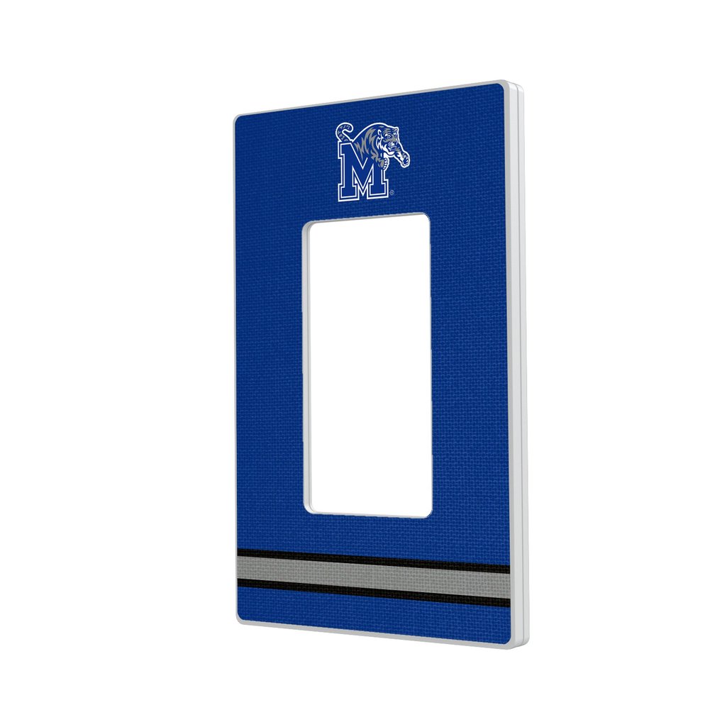 Memphis Tigers Keyscaper Stripe Design Single Rocker Lightswitch Plate