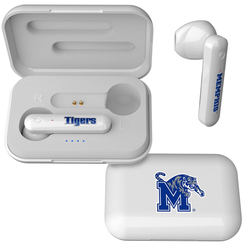 Memphis Tigers Keyscaper True Wireless Earbuds - White