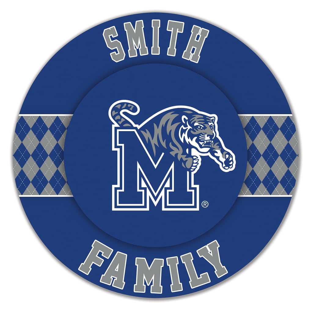 Memphis Tigers 16" Personalized Circle Wall Art