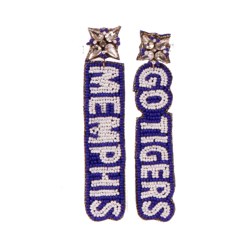 Memphis Tigers Beaded Earrings