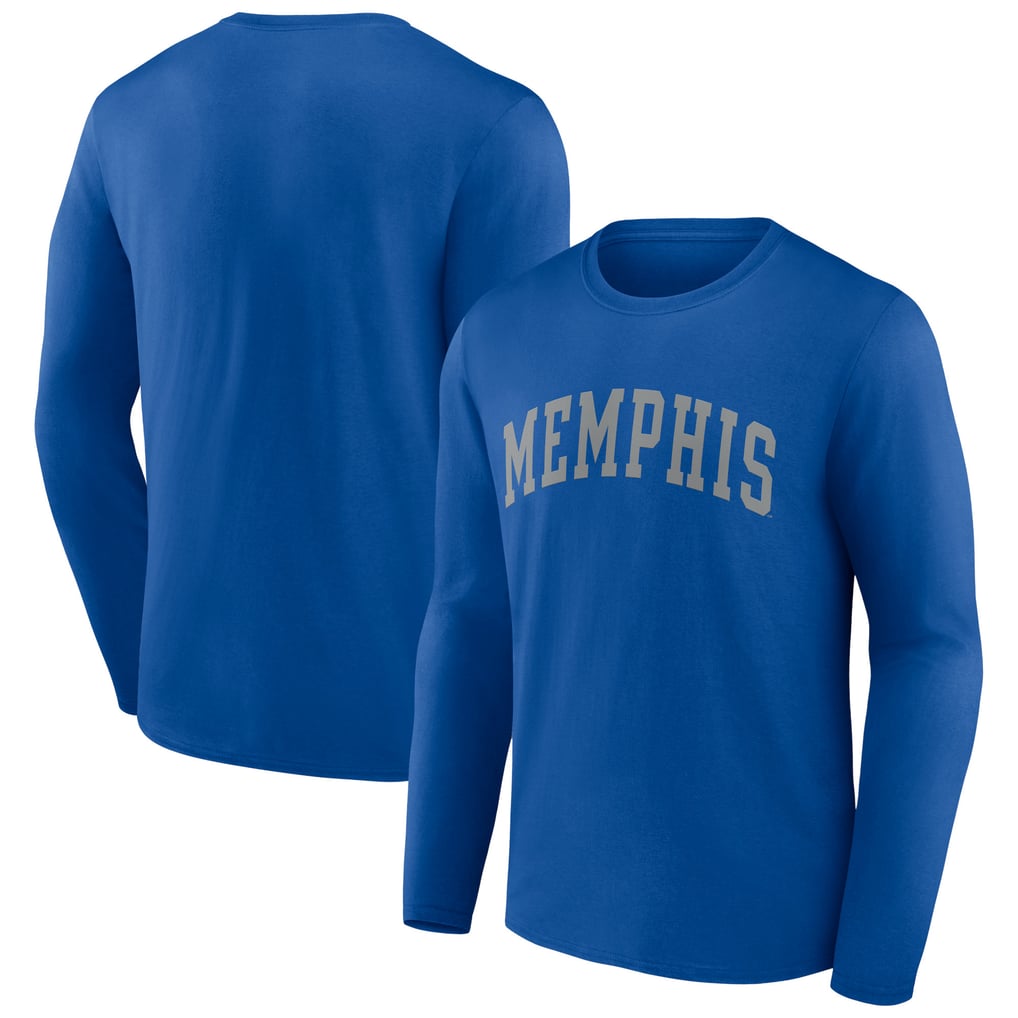 Memphis Tigers Basic Arch Long Sleeve T-Shirt - Royal