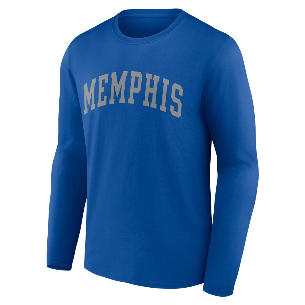 Memphis Tigers Basic Arch Long Sleeve T-Shirt - Royal