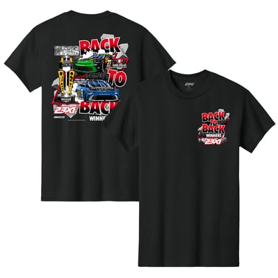 23XI Racing Classic Ink Brickyard 400 Back-To-Back Winners T-Shirt - Black