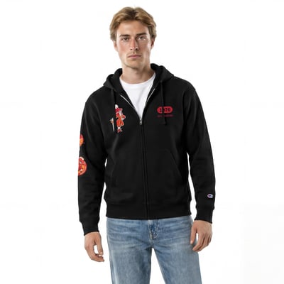 Tampa Bay Buccaneers Disney x Champion Captain Hook All-Star Full-Zip Hoodie - Black