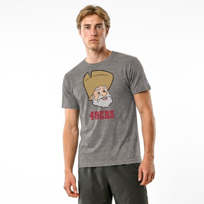 San Francisco 49ers Disney x Champion Stinky Pete Tri-Blend T-Shirt - Gray