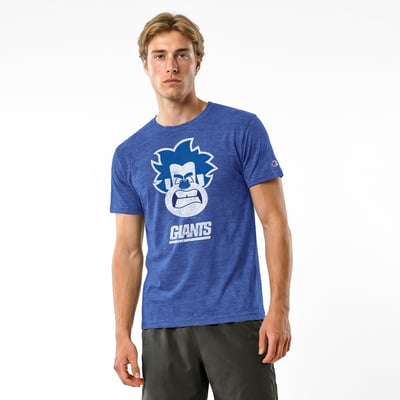 New York Giants Disney x Champion Wreck-It Ralph Tri-Blend T-Shirt - Royal
