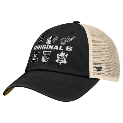 Fanatics Original Six Trucker Adjustable Hat - Black