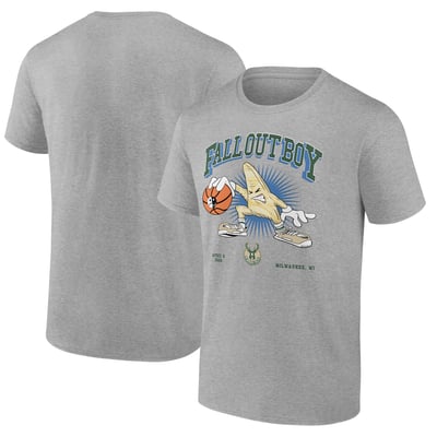Fall Out Boy x Milwaukee Bucks Fanatics So Much For (2our) Dust T-Shirt - Gray