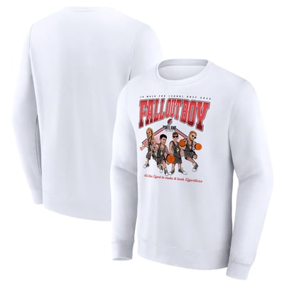 Fall Out Boy x Portland Trail Blazers Fanatics So Much For (2our) Dust Fleece Pullover Sweatshirt - White